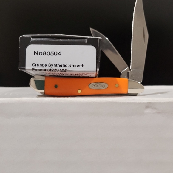 Case Orange Synthetic Smooth Style Peanut - Picture 3 of 3